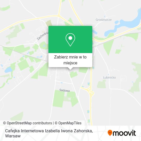 Mapa Cafejka Internetowa Izabella Iwona Zahorska