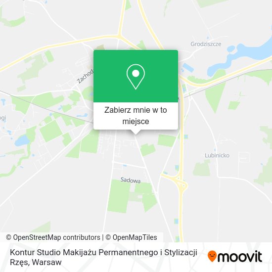 Mapa Kontur Studio Makijażu Permanentnego i Stylizacji Rzęs