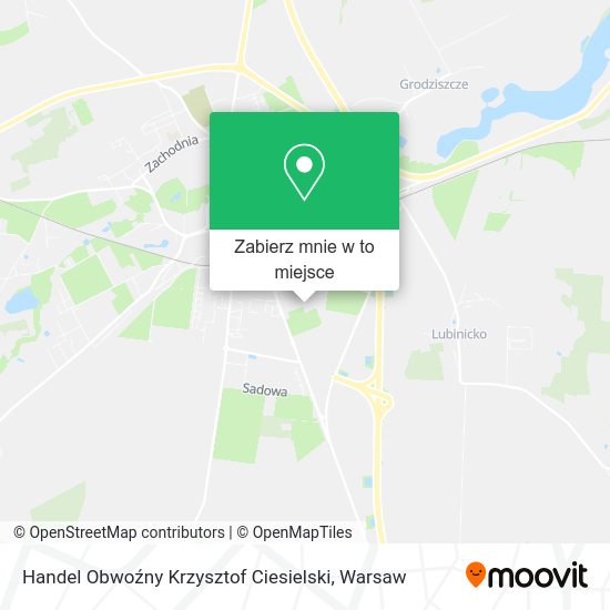 Mapa Handel Obwoźny Krzysztof Ciesielski