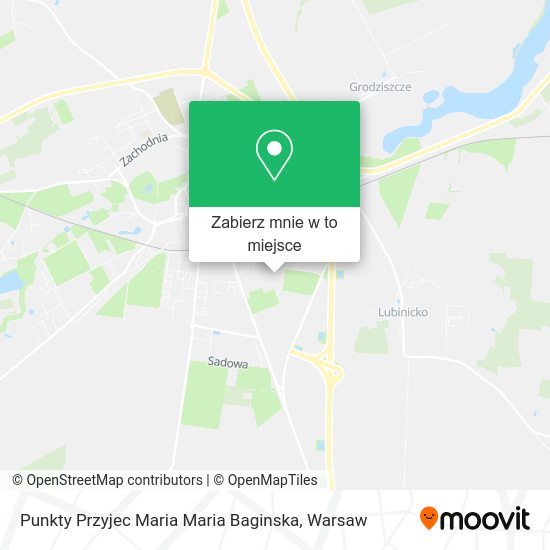 Mapa Punkty Przyjec Maria Maria Baginska