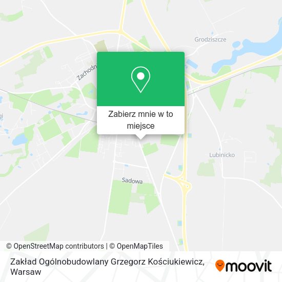 Mapa Zakład Ogólnobudowlany Grzegorz Kościukiewicz