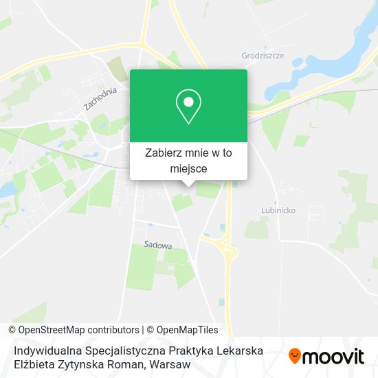 Mapa Indywidualna Specjalistyczna Praktyka Lekarska Elżbieta Zytynska Roman