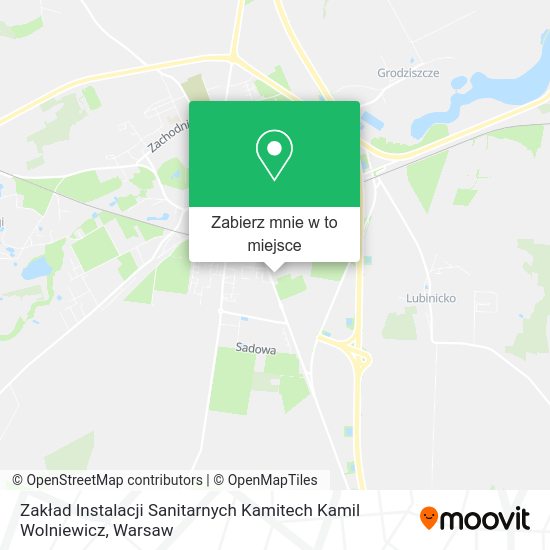 Mapa Zakład Instalacji Sanitarnych Kamitech Kamil Wolniewicz