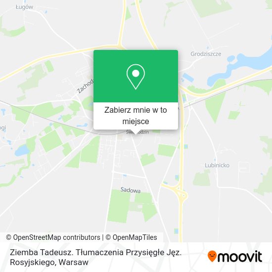 Mapa Ziemba Tadeusz. Tłumaczenia Przysięgłe Jęz. Rosyjskiego