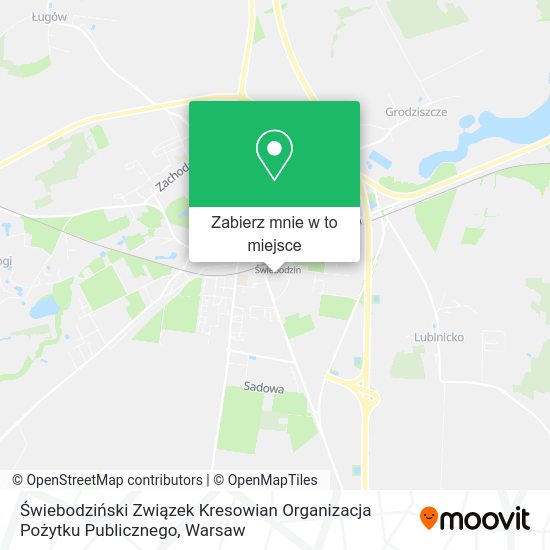 Mapa Świebodziński Związek Kresowian Organizacja Pożytku Publicznego