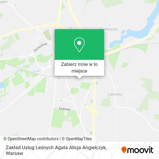 Mapa Zakład Usług Leśnych Agata Alicja Angielczyk