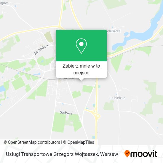 Mapa Usługi Transportowe Grzegorz Wojtaszek