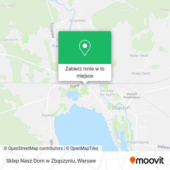 Mapa Sklep Nasz Dom w Zbąszyniu