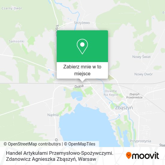 Mapa Handel Artykułami Przemysłowo-Spożywczymi. Zdanowicz Agnieszka Zbąszyń