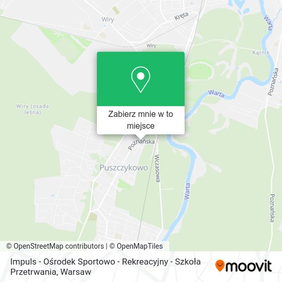 Mapa Impuls - Ośrodek Sportowo - Rekreacyjny - Szkoła Przetrwania