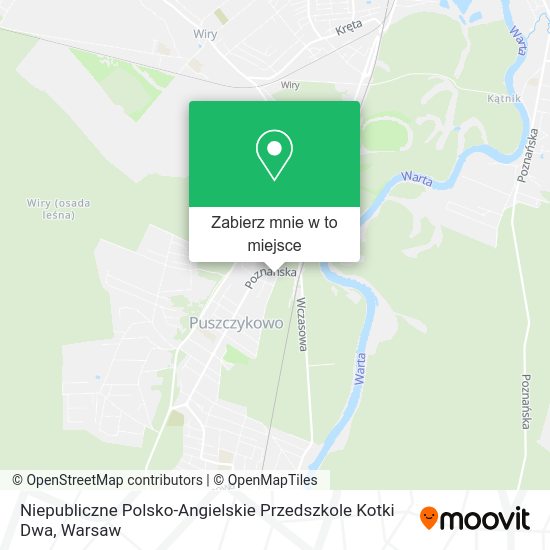 Mapa Niepubliczne Polsko-Angielskie Przedszkole Kotki Dwa