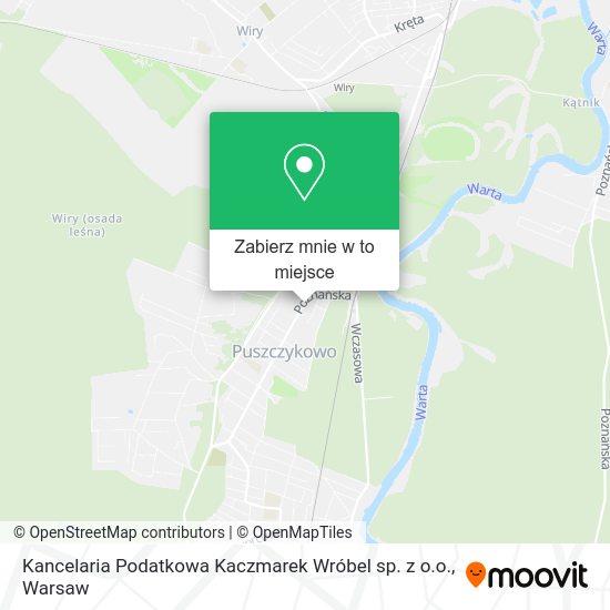 Mapa Kancelaria Podatkowa Kaczmarek Wróbel sp. z o.o.