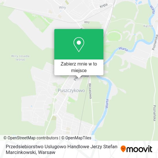 Mapa Przedsiebiorstwo Uslugowo Handlowe Jerzy Stefan Marcinkowski