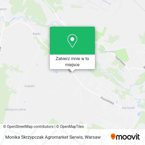 Mapa Monika Skrzypczak Agromarket Serwis