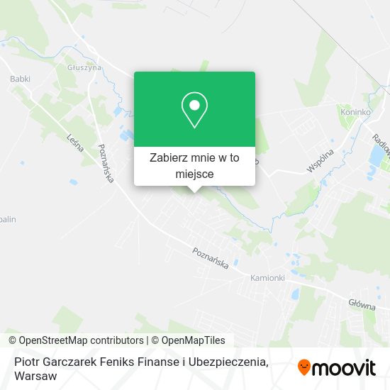 Mapa Piotr Garczarek Feniks Finanse i Ubezpieczenia