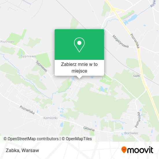 Mapa Zabka