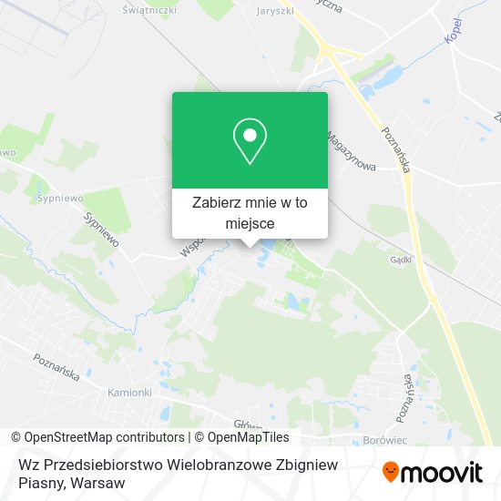 Mapa Wz Przedsiebiorstwo Wielobranzowe Zbigniew Piasny