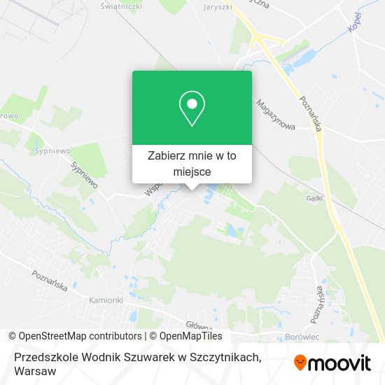 Mapa Przedszkole Wodnik Szuwarek w Szczytnikach