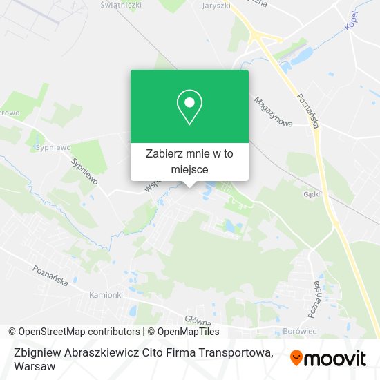 Mapa Zbigniew Abraszkiewicz Cito Firma Transportowa