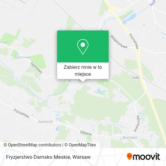 Mapa Fryzjerstwo Damsko Meskie