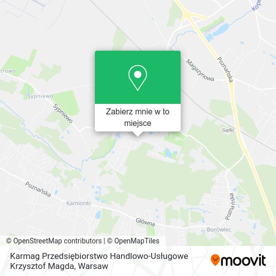 Mapa Karmag Przedsiębiorstwo Handlowo-Usługowe Krzysztof Magda