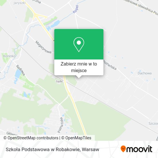 Mapa Szkoła Podstawowa w Robakowie