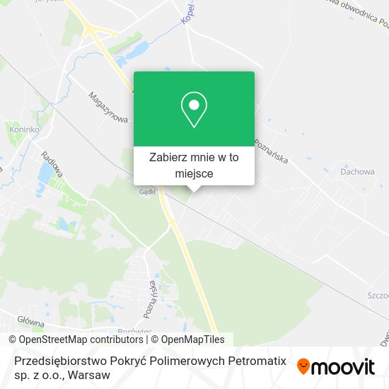 Mapa Przedsiębiorstwo Pokryć Polimerowych Petromatix sp. z o.o.