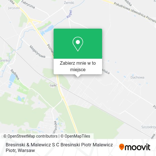 Mapa Bresinski & Malewicz S C Bresinski Piotr Malewicz Piotr