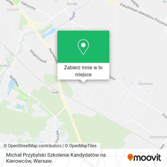 Mapa Michał Przybylski Szkolenie Kandydatów na Kierowców