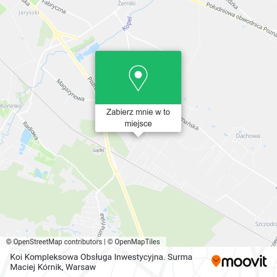 Mapa Koi Kompleksowa Obsługa Inwestycyjna. Surma Maciej Kórnik