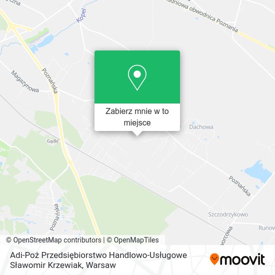 Mapa Adi-Poż Przedsiębiorstwo Handlowo-Usługowe Sławomir Krzewiak