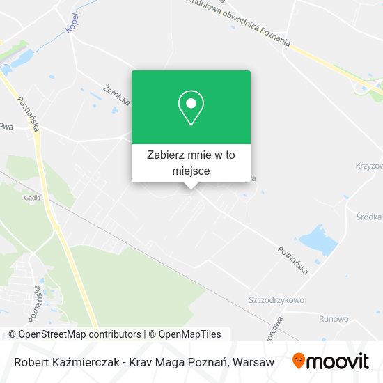 Mapa Robert Kaźmierczak - Krav Maga Poznań