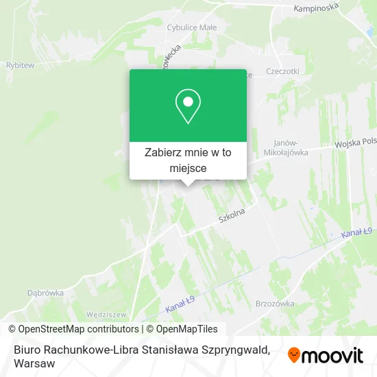 Mapa Biuro Rachunkowe-Libra Stanisława Szpryngwald