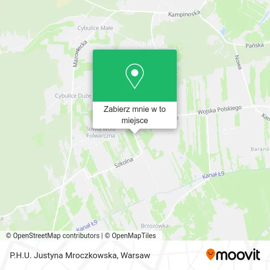 Mapa P.H.U. Justyna Mroczkowska