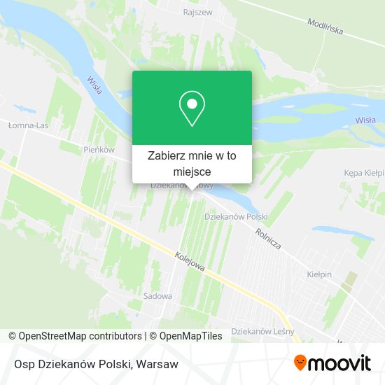 Mapa Osp Dziekanów Polski