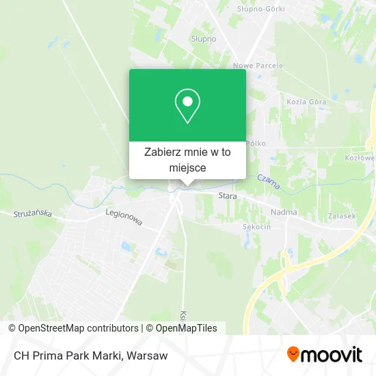 Mapa CH Prima Park Marki