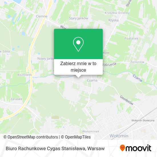 Mapa Biuro Rachunkowe Cygas Stanisława