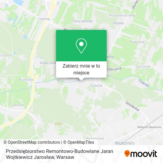 Mapa Przedsiębiorstwo Remontowo-Budowlane Jaran Wojtkiewicz Jarosław