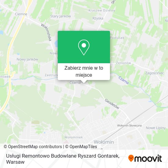 Mapa Usługi Remontowo Budowlane Ryszard Gontarek