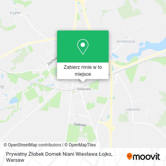 Mapa Prywatny Żłobek Domek Niani Wiesława Łojko