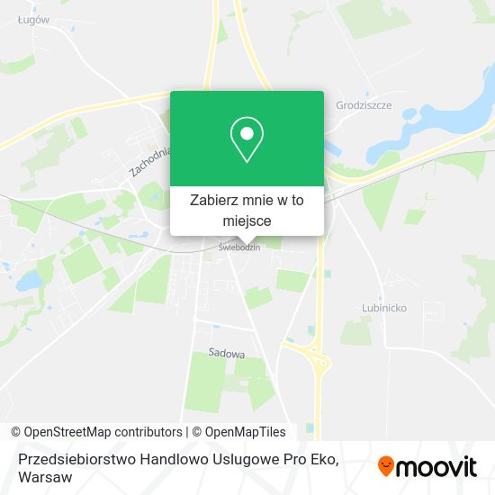 Mapa Przedsiebiorstwo Handlowo Uslugowe Pro Eko