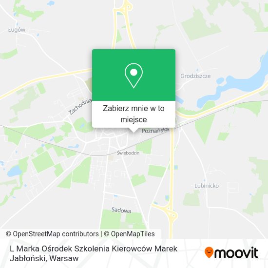 Mapa L Marka Ośrodek Szkolenia Kierowców Marek Jabłoński