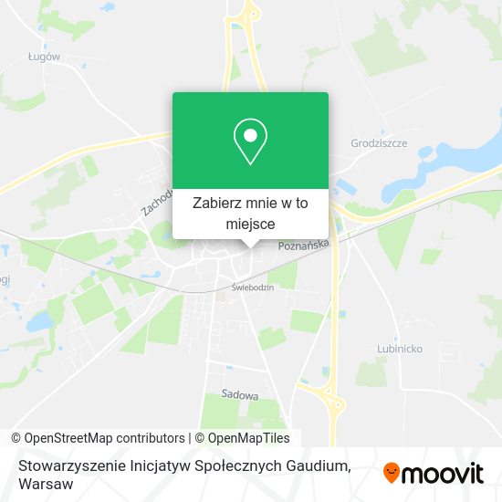 Mapa Stowarzyszenie Inicjatyw Społecznych Gaudium