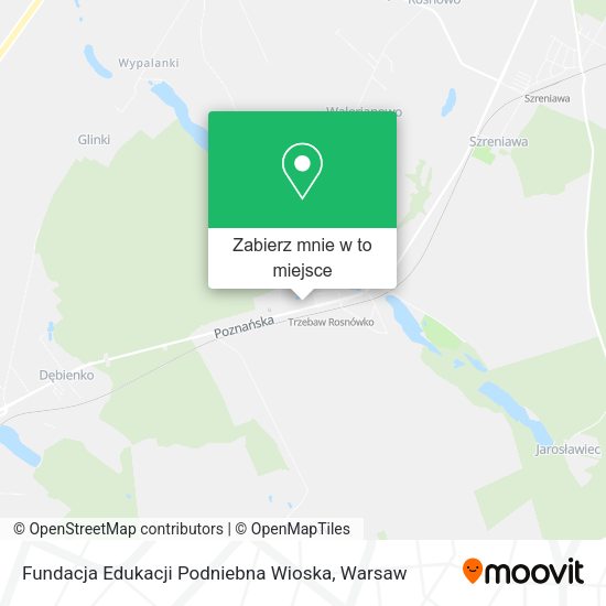 Mapa Fundacja Edukacji Podniebna Wioska