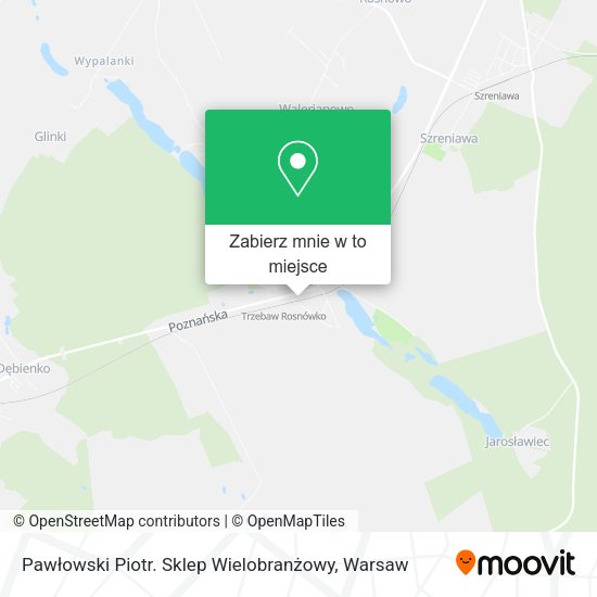 Mapa Pawłowski Piotr. Sklep Wielobranżowy