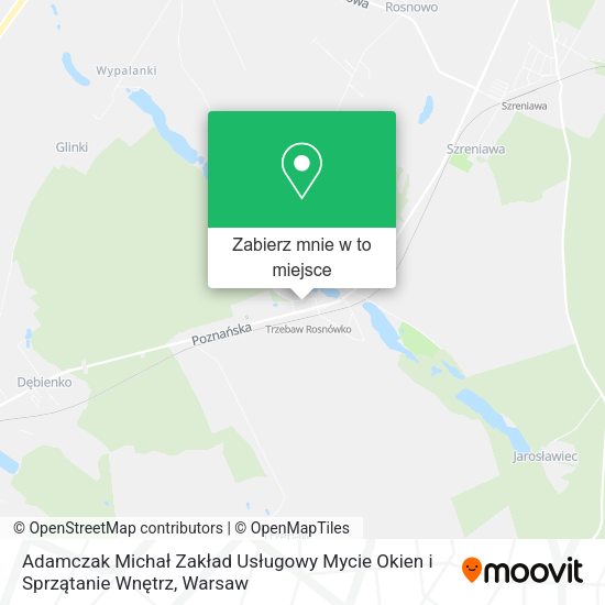 Mapa Adamczak Michał Zakład Usługowy Mycie Okien i Sprzątanie Wnętrz