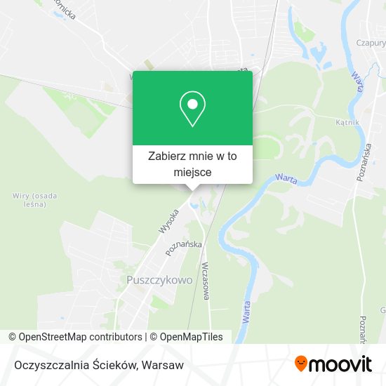 Mapa Oczyszczalnia Ścieków