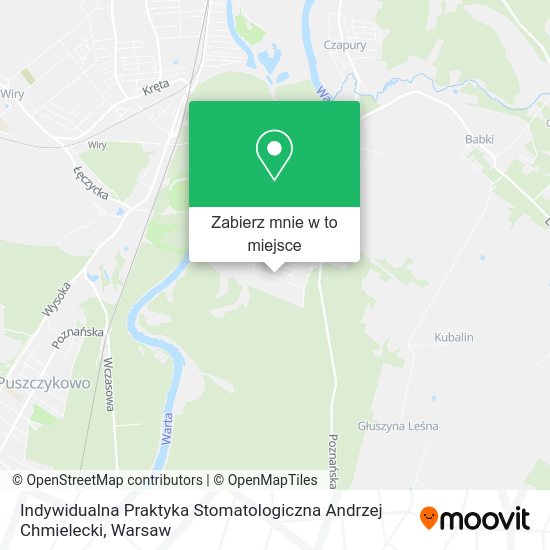 Mapa Indywidualna Praktyka Stomatologiczna Andrzej Chmielecki