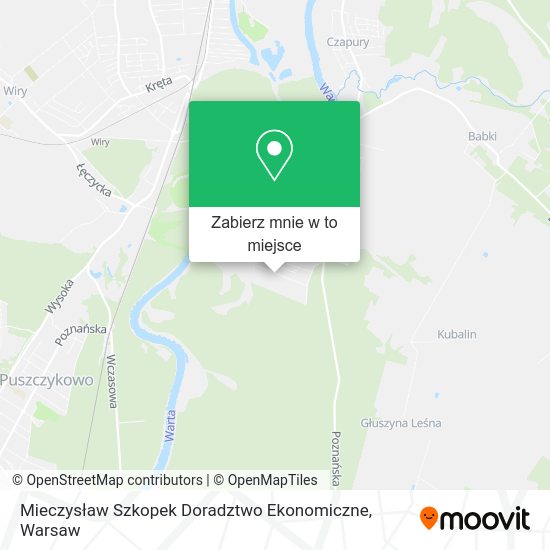 Mapa Mieczysław Szkopek Doradztwo Ekonomiczne