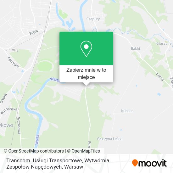 Mapa Transcom. Usługi Transportowe, Wytwórnia Zespołów Napędowych